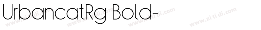 UrbancatRg Bold字体转换